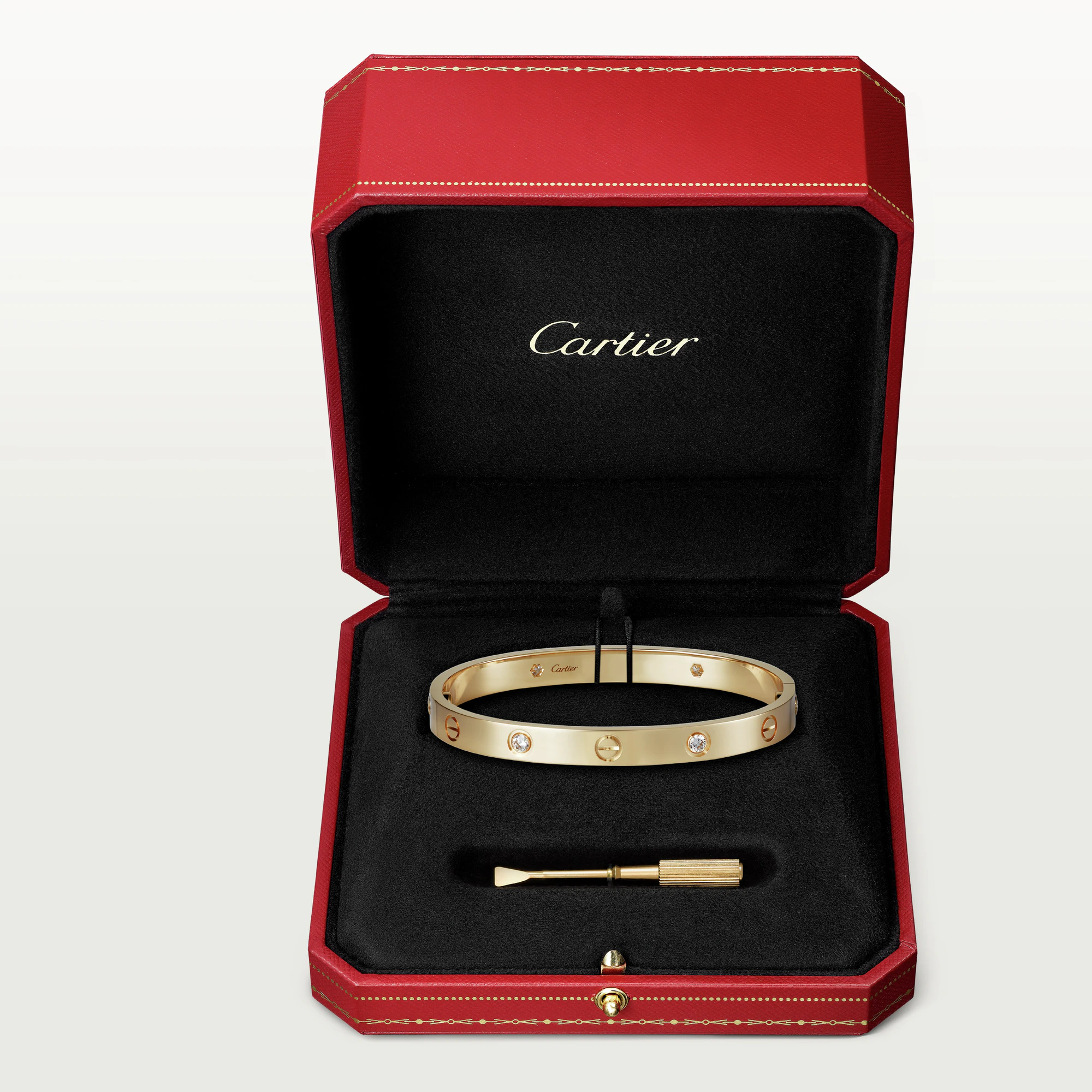 Lắc tay Tình yêu Nam, 4 Kim Cương - Cartier - J2310992 6