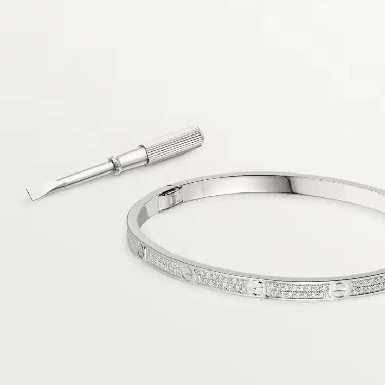 Lắc tay Tình yêu Paved 177 Kim Cương Tự Nhiên - Cartier - J2317037 5