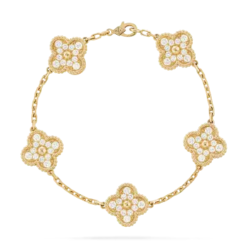 Lắc tay Vancleef Đính Kim Cương Tự Nhiên 0