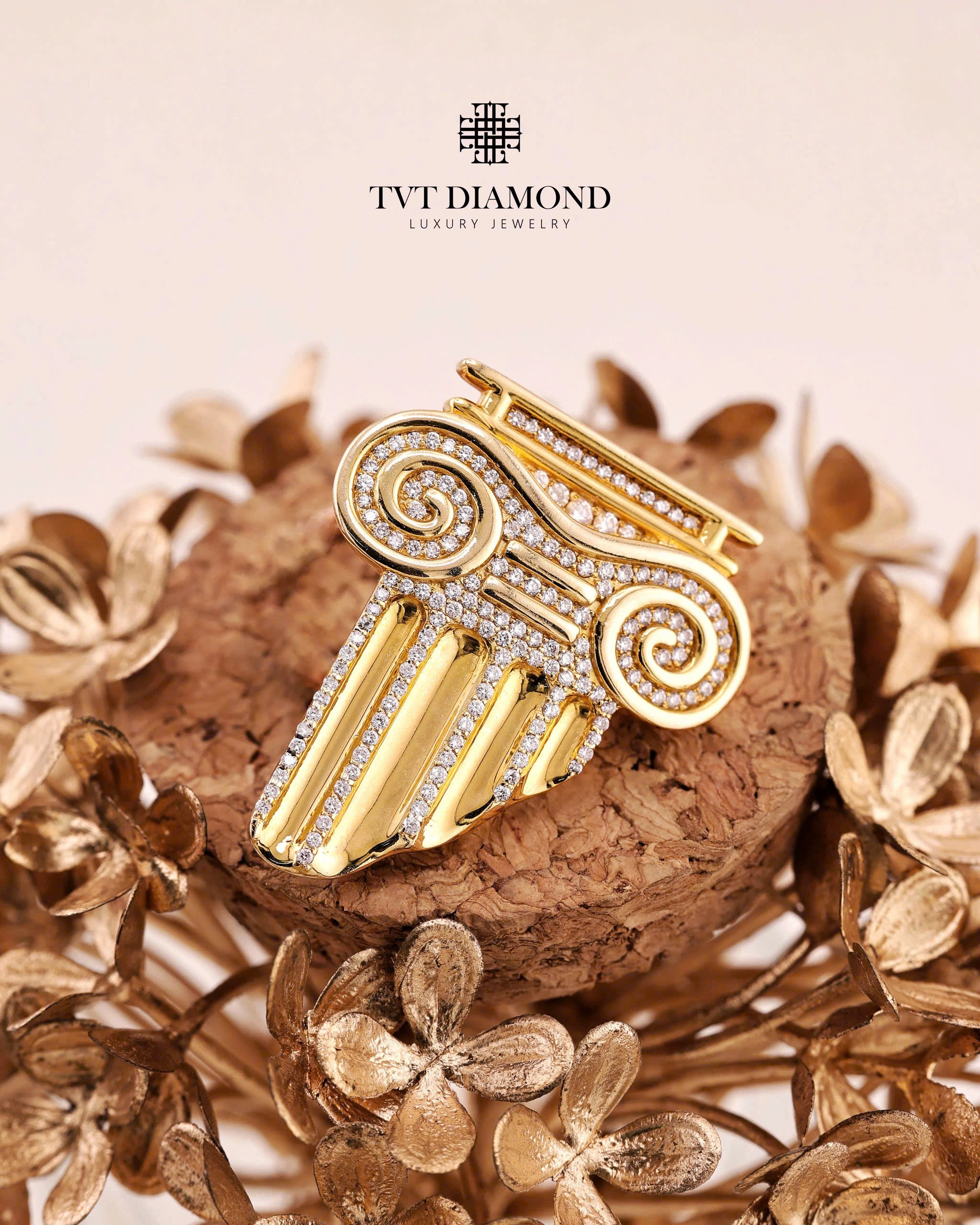 Mặt dây chuyền kim cương thiết kế 2