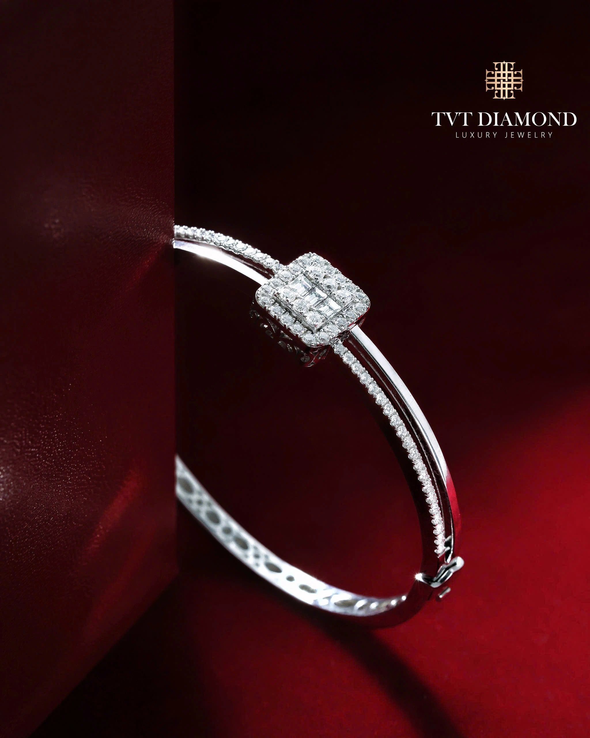 Lắc tay kim cương thiết kế 1