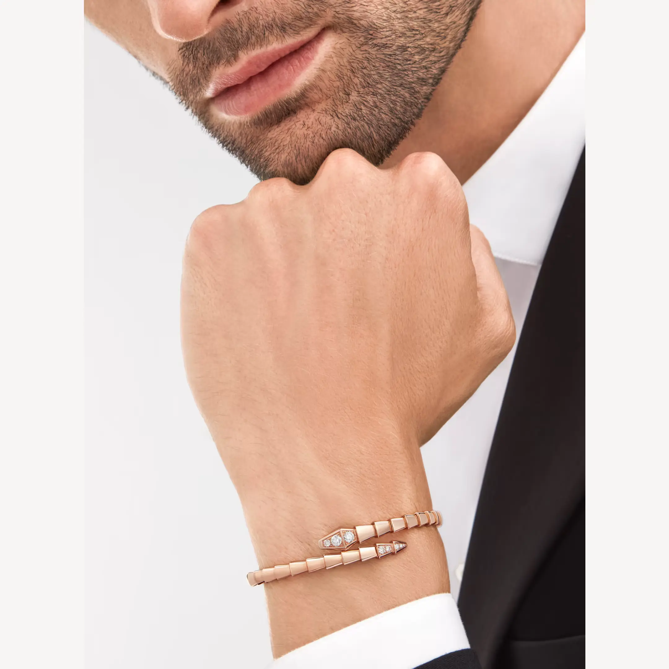 Lắc tay 2 đầu Rắn, 8 Kim Cương - BVL - J2314093 3