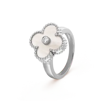 Nhẫn Vancleef Đính Kim